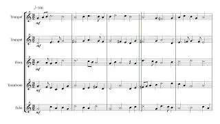 The Widowes Myte - brass quintet
