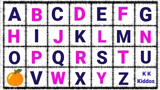 A to Z, Kids rhymes, collection for writing along dotted lines for toddler, Alphabet, ABC song, ABCD