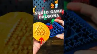 3D Printed Squid game Dalgona Nightmare Triangle cookie Succes or Failure?