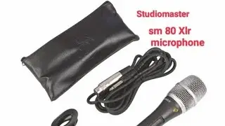 Studiomaster Sm 80 Xlr Microphone Unboxing // sm 80xlr microphone testing and review