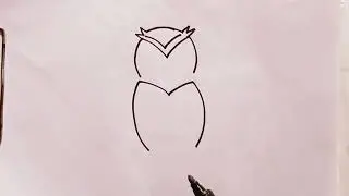 Ullu ka Chitra.  #drawing / owl drawing