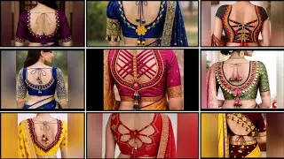 💕boutique style matching blouse designs/latest blouse design Ideas/trending Blouse neck with sleeves