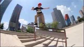 SKATEBOARDING AT GRANT SKATEPARK