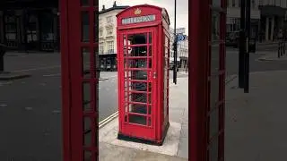 Red Telephone Booth  #telephone #historic #public #kiosk #shortsvideo #london