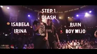 Isabela & Irina VS Ruin & Boy Mijo | step 1 Clash | Fusion concept 2015