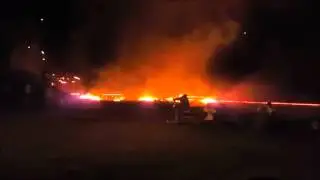 Night shoot of the minigun Knob Creek 2016