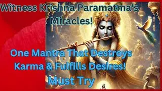 108x Krishna Mantra|Remove Suffering, Gain Health & Prosperity|Brings Supreme Happiness & Victory