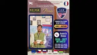 France Schengen Paris Study Visa   Integrity Immigration Group   Congratulation Roney From Haryana