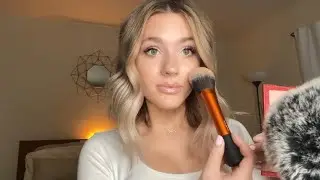ASMR| Doing My Holiday Makeup/ Tingly Close Whisper