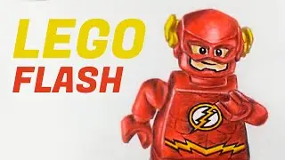 How to Draw LEGO FLASH Drawing