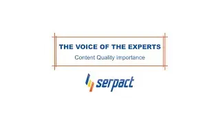The Voice of The Experts - Content Quality Importance