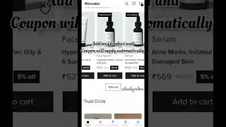 Minimalist Hidden Coupon code 🤫#beminimalist #shorts #skincare