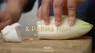 Endive with Parma Ham, Grilled Peppers and Castello Aged Havarti