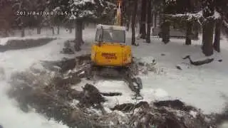 Bagrování - skok do rybníčku