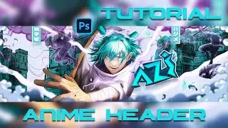 Anime Header Tutorial How To Make This Clean Anime Header in Photoshop in 2023 | FREE PSD