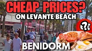 Benidorm - Food & Drink prices on Levante Beach 💸🍻