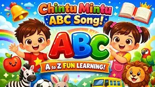 A to Z ABC Song 🎵 | Chintu Mintu Kids Learning Cartoon