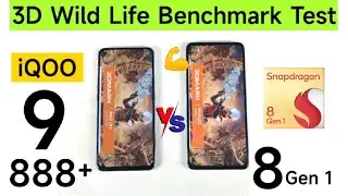 Snapdragon 8 Gen 1 vs Snapdragon 888+ 3D Benchmark Wild life Test Shocking Results OMG 🔥😱🔥