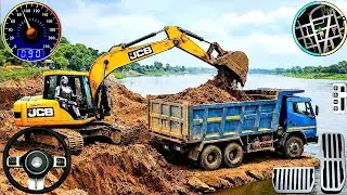Jcb Game 3D Road Construction | Heavy Crane Driving Simulator | ANDROID GAMEPLAY