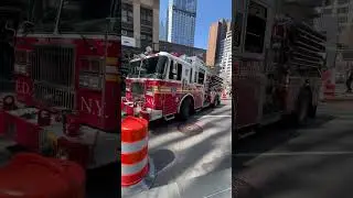 FDNY Ten House return to quarters on Liberty St @ WTC     4/18/25