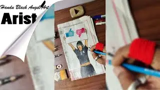 A colorful picture drawn on a newspaper related to the struggle
