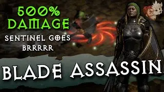 Урон в секунду у Blade Sentinel увеличен на 500%! Blade Assassin силён в 4 сезоне | Diablo 2 Resu...