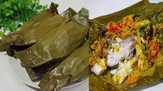 PEPES IKAN BANDENG DAUN KEMANGI ,BUMBU REMPAH // MENU SEHARI-HARI BIKIN NAGIH