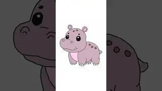 Join the Dots and Color a Cute Hippopotamus | Kids Fun Art | Connect & Create