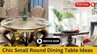 Chic Small Round Dining Table Ideas | Perfect Solutions for Cozy Spaces | Home Decor Inspiration