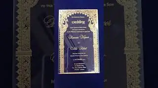 AWI-10321 Crystal Clear Wedding Invitation by Madhurash Cards, Rajkot, Gujarat, India