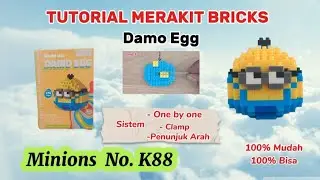 How To Build Bricks Damo Egg Minions No. K88 || Tutorial Merakit Bricks Damo Egg Minion No. K88
