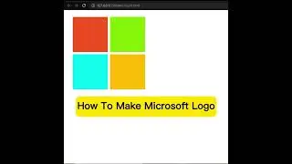 How To Make Microsoft Logo | using Html Css  #codinglife #cssstyling #microsoft