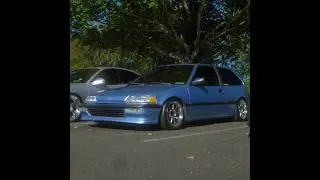 Beautiful Blue 1990 Civic Hatch #carsofinstagram #fyp#civichatchback #honda