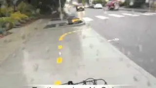 Two-way cycle track on NE 33rd