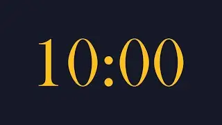 10-Minute Countdown Timer | Mirage &times; Lightning Yellow (Larger Digits)