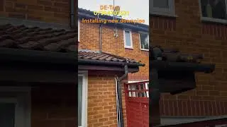 Installing New Downpipes and readjust Gutter
