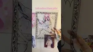 2 layer screen printing!! DIY printmaking in my tiny home art studio 💗✨