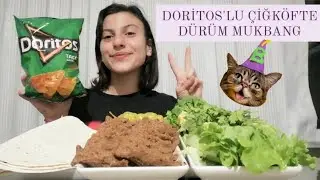ÇİĞKÖFTE MUKBANG | DORİTOSLU ÇİĞKÖFTE DÜRÜM MUKBANG | ABLAMLA BAŞIMIZA GELEN BÜYÜK TALİHSİZLİKKK