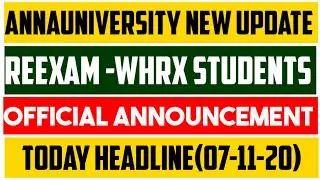 Good news for WHRX students | Annauniversity