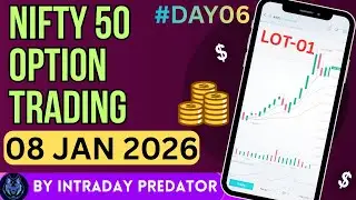 #day06 🔥Option Trading Challenge Live | Nifty 50 Live Trading | INTRADAY PREDATOR #trading #nifty50