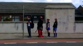 Bray Hockey Club Dancing at the (Finnegan Bray) Bus Stop
