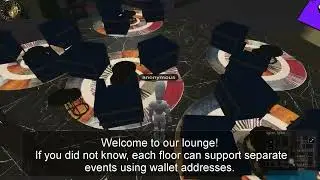 Cryptovoxel walkthrough of BMU Meta's hq