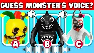 Guess the MONSTER'S VOICE ( GARTEN OF BANBAN 4) | jackie joke, yellow marks, sharky clee