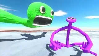 Jumbo Josh VS Rainbow Friends Purple - Animal Revolt Battle Simulator