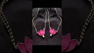 Making a Lotus Necklace 🪷 #necklace #handmade #shorts #youtubchannel