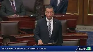 LIVE | Sen. Alex Padilla is speaking on the Senate floor about his experience being handcuffed