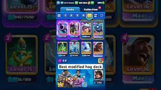 This is my best modified hog deck yet. Try it out guys ❤️ #clashroyale #supercell #fyp #ytshorts