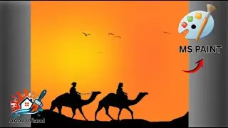 MS Paint#2/Desert Sunset /AAA DIYland/create your own design🤩