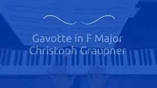 GRAUPNER. Gavotte in F Major. (RCM L.4)