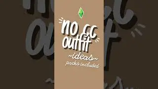 Brown NO CC Outfit Ideas | The Sims 4 | #shorts #sims4 #sims4cc